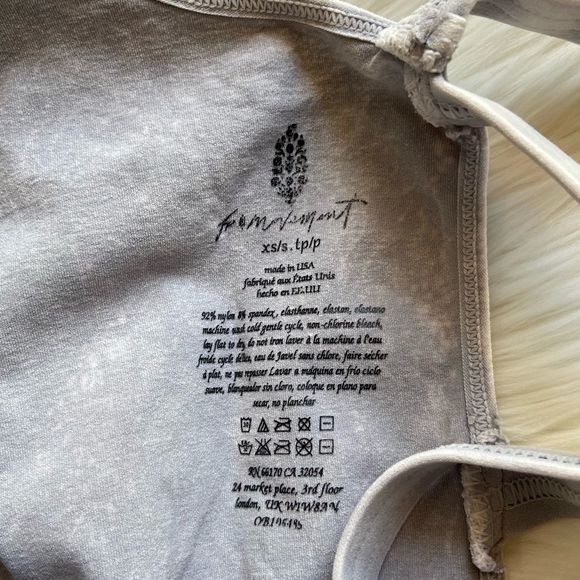 New! Free People Movement Good Karma Onesie in Ice Grey - Picture 7 of 9